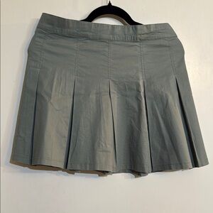 BP Green Pleated Skater Mini Skirt